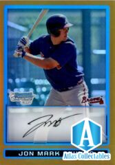 2009 Bowman Chrome Prospects Gold Refractors #BCP47 Jon Mark Owings